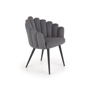 Стул HALMAR K410 серый/черный